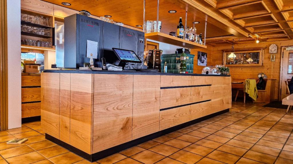 Kuchyň nebo kuchyňský kout v ubytování Gasthaus Rössli