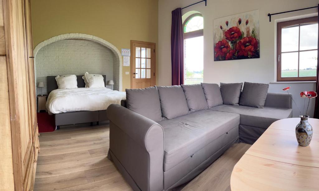 Postel nebo postele na pokoji v ubytování Vakantiewoning - Ter Douve