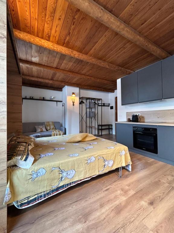 Łóżko lub łóżka w pokoju w obiekcie Locanda Allevè Hotel Ristorante