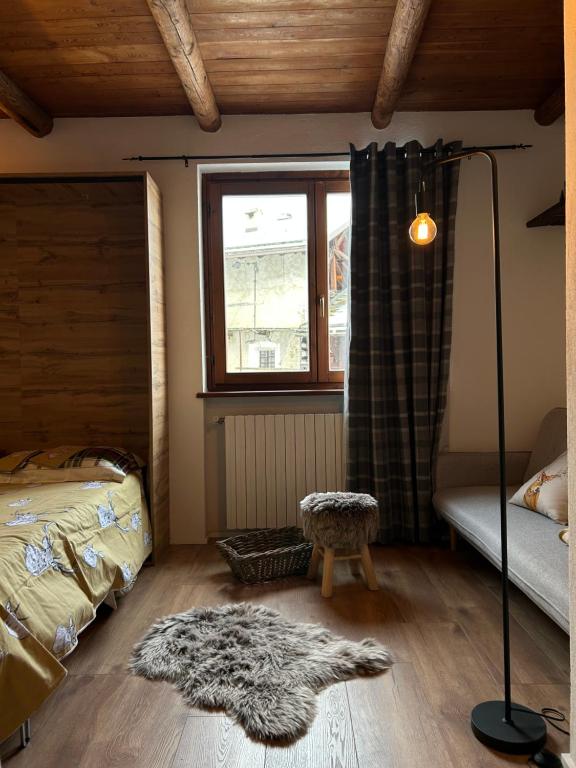 Łóżko lub łóżka w pokoju w obiekcie Locanda Allevè Hotel Ristorante