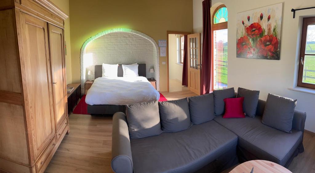 Postel nebo postele na pokoji v ubytování Vakantiewoning - Ter Douve