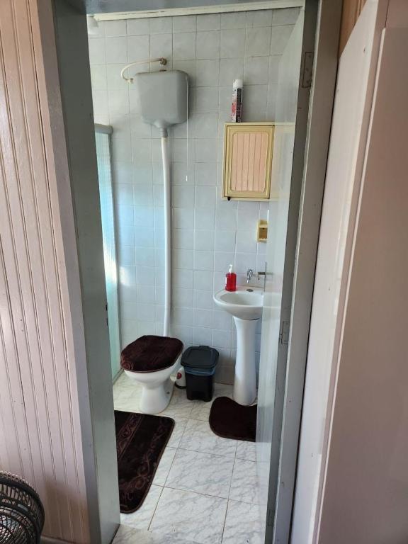 Koupelna v ubytování Apartamento PRATICO