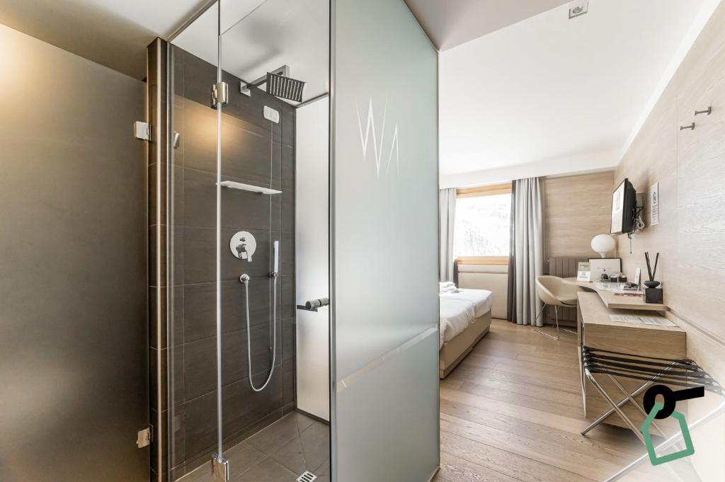 Koupelna v ubytování HOTIDAY Room Collection - Cervinia