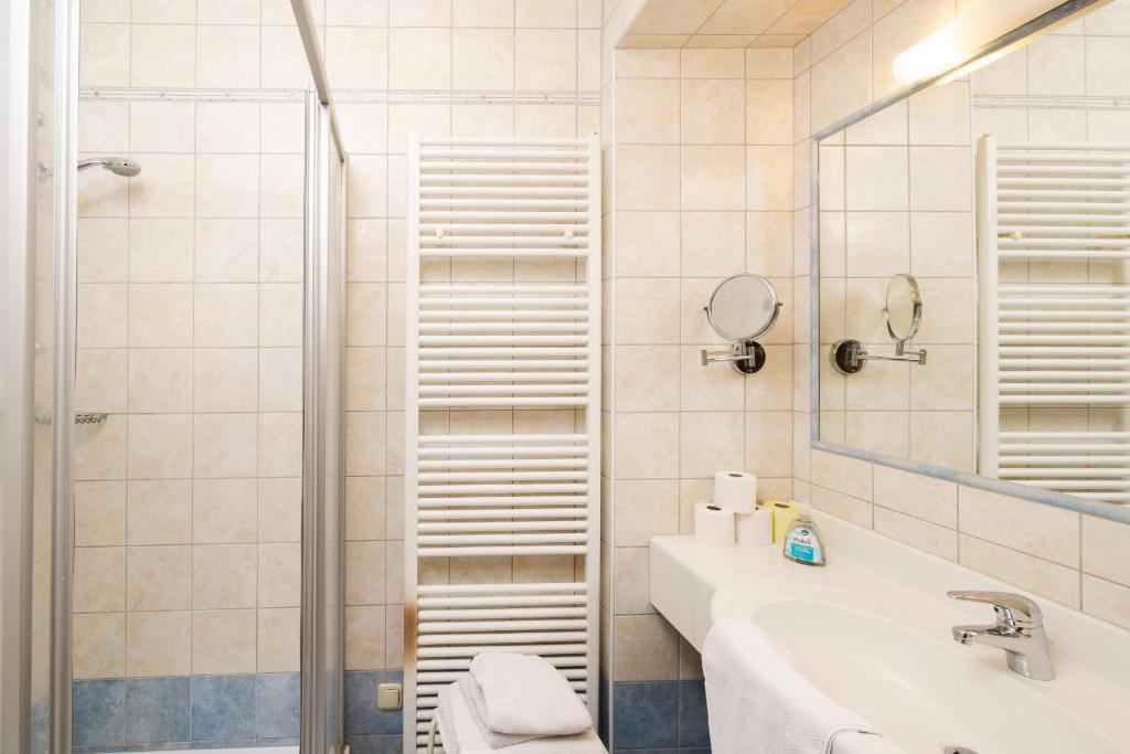 Kúpeľňa v ubytovaní Ferien beim Steiner