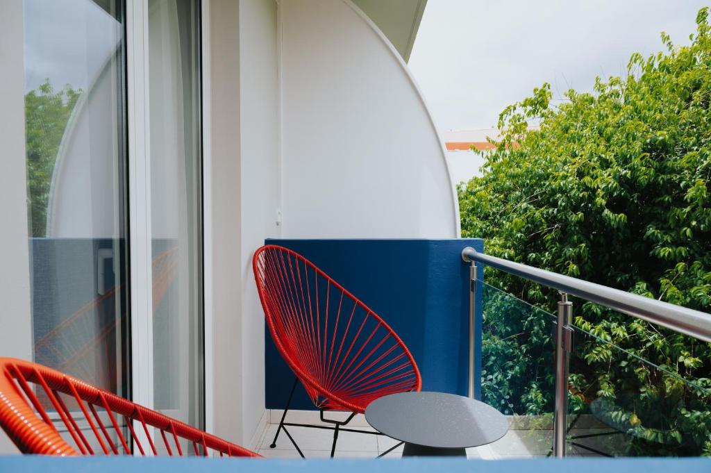 Balkón nebo terasa v ubytování Sable Bleu Boutique Hotel