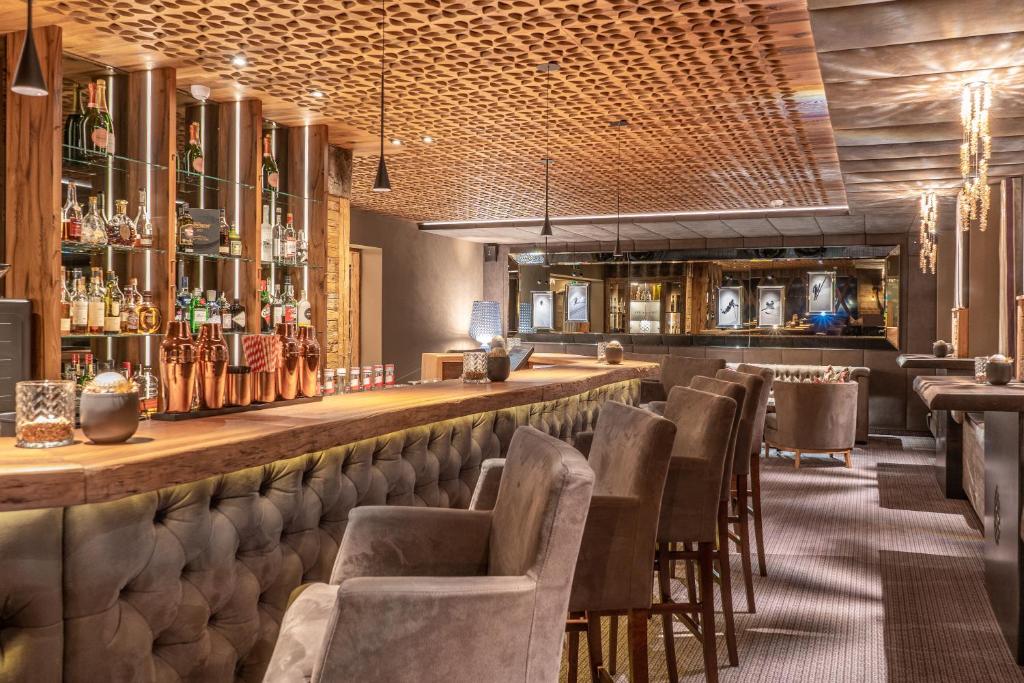 Lounge nebo bar v ubytování Das Kohlmayr Superior