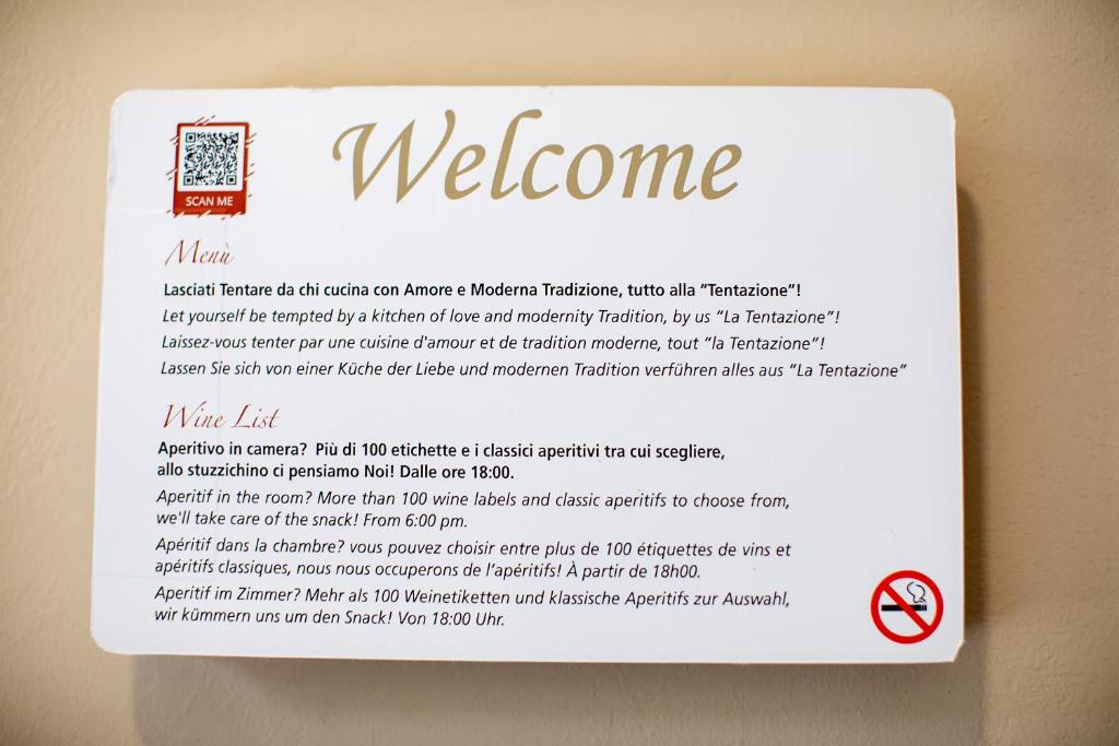 Certifikát, hodnocení, plakát nebo jiný dokument vystavený v ubytování Hotel Novara