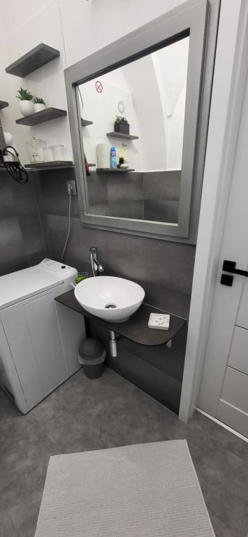 Koupelna v ubytování Studio apartmán Kežmarok