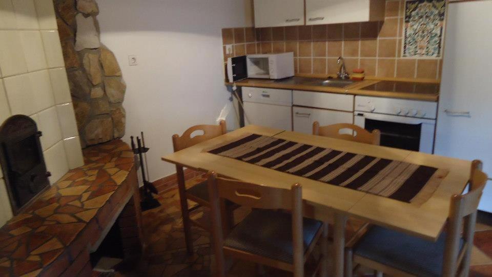 Kuchyň nebo kuchyňský kout v ubytování Cserhát Guesthouse