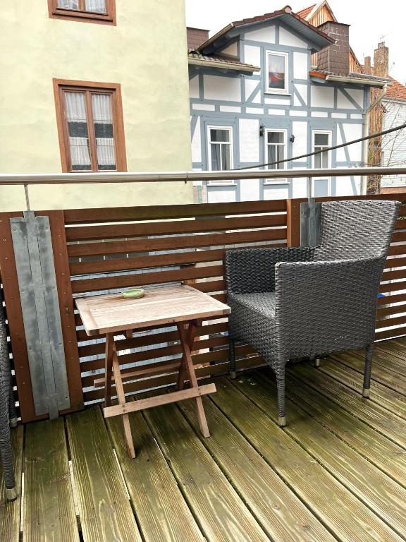 Balkón nebo terasa v ubytování Gästehaus Keins wie meins