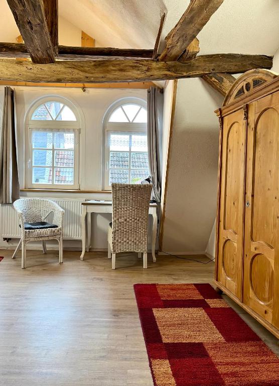 Posezení v ubytování Gästehaus Keins wie meins