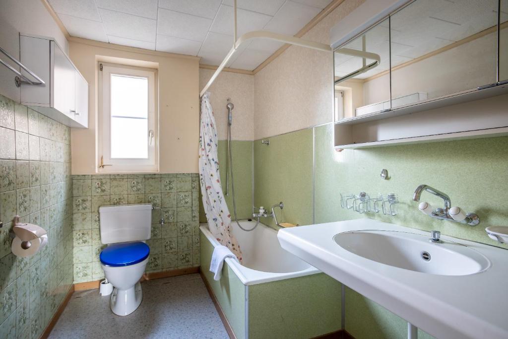 Et badeværelse på Chalet Seehus Iseltwald