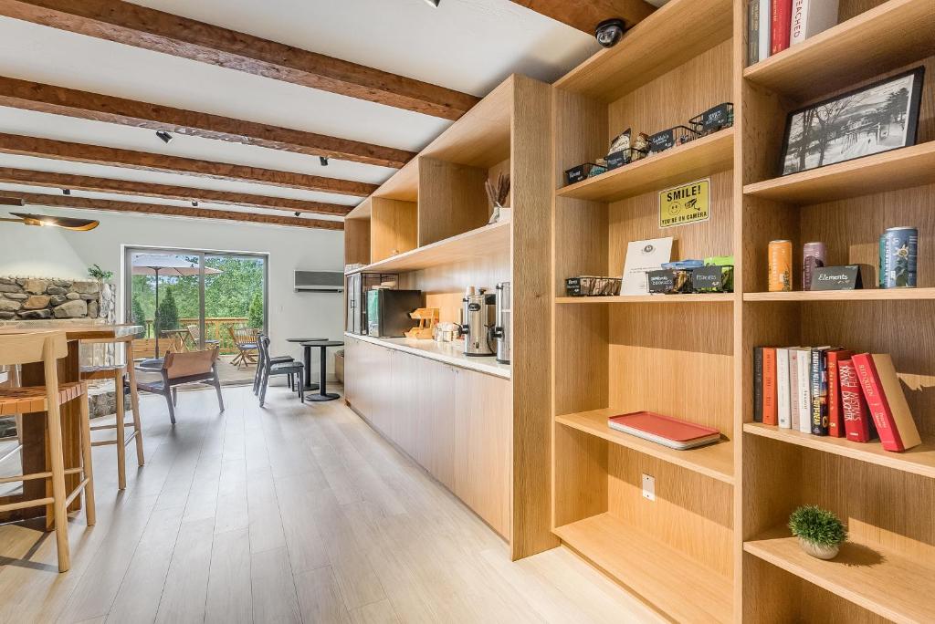 Kuchyň nebo kuchyňský kout v ubytování Hotel Vienna