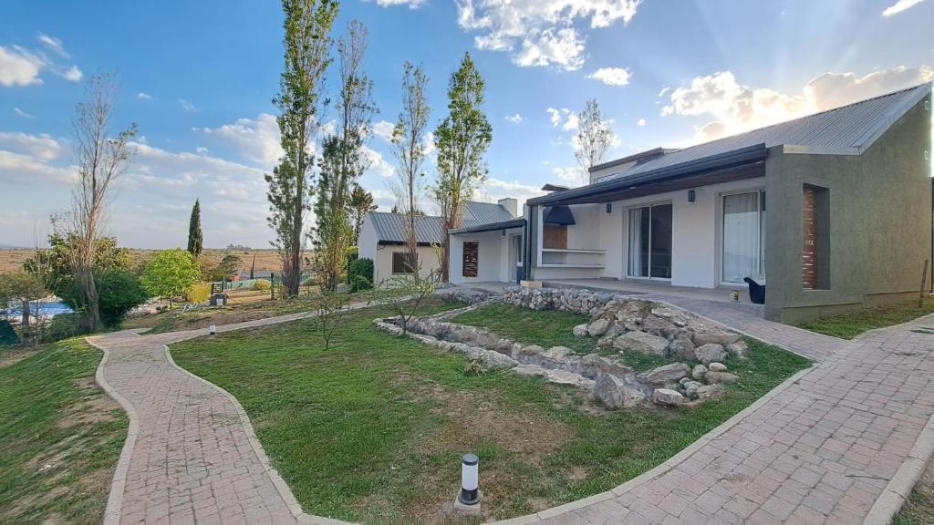 Bygningen som feriehuset ligger i