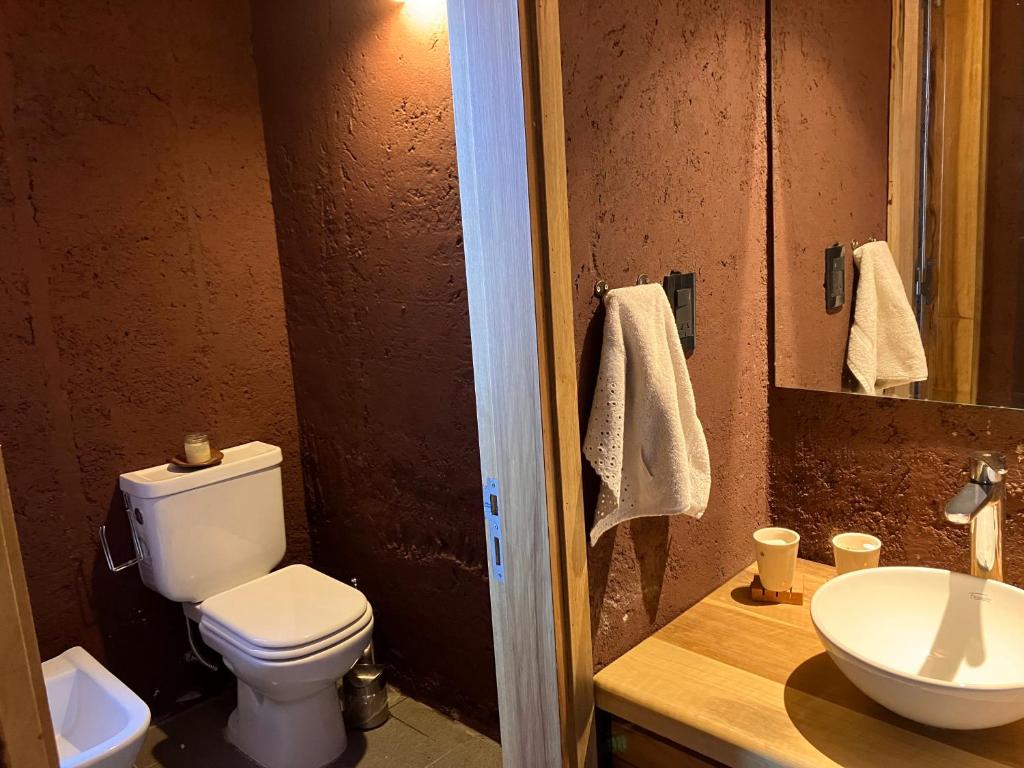 Koupelna v ubytování Bendita Piedra Suites, Las Compuertas Lujan de Cuyo