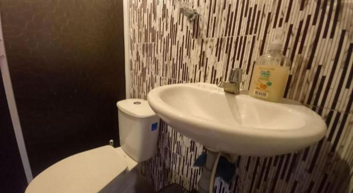Koupelna v ubytování Hostal posada San jose