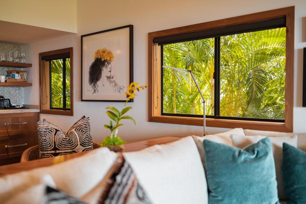 Uma área de estar em Hotel Wailea, Relais & Châteaux - Adults Only