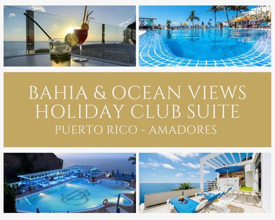 波多黎各的住宿－Bahia & Ocean Views - Holiday Club Deluxe Private Suite，酒店和海景度假俱乐部的照片拼合在一起