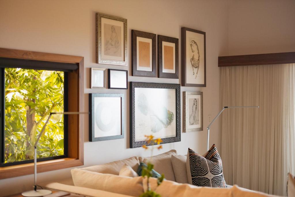 Uma área de estar em Hotel Wailea, Relais & Châteaux - Adults Only