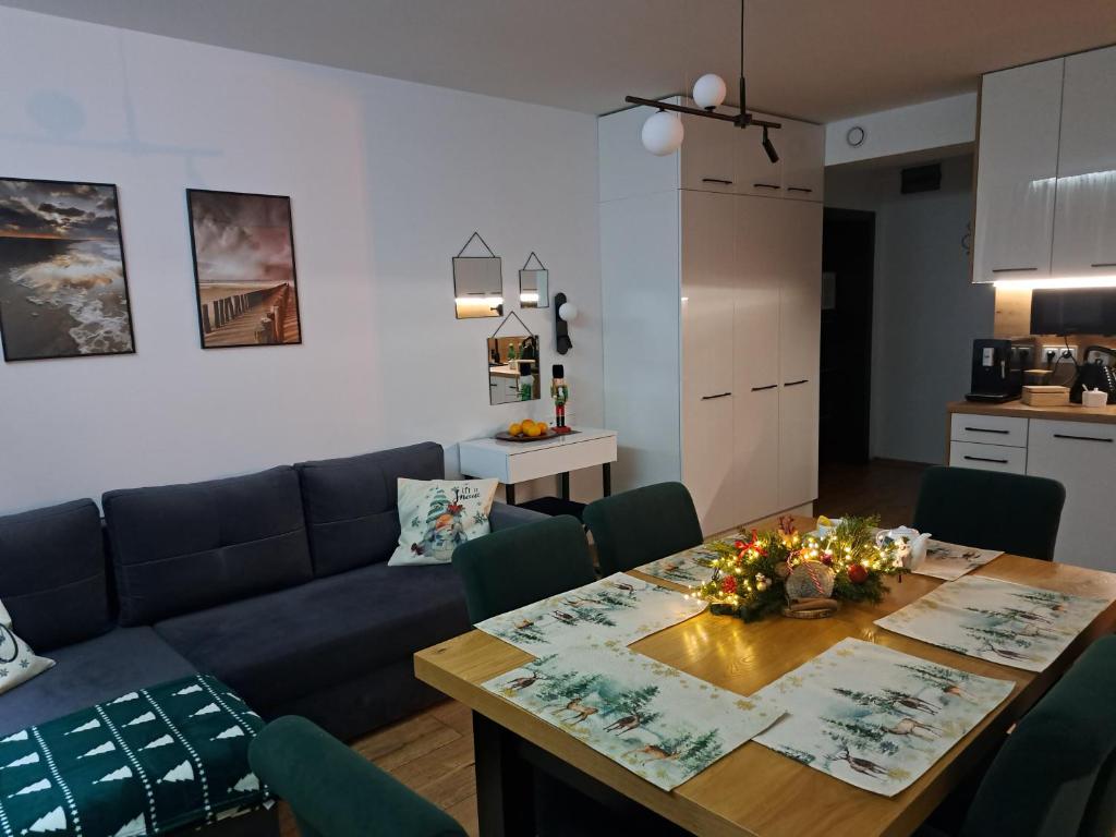Kuchyň nebo kuchyňský kout v ubytování SOLEK Apartamenty i pokoje gościnne