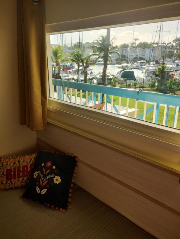 Un balcón o terraza de Charmant T1 avec vue sur marina