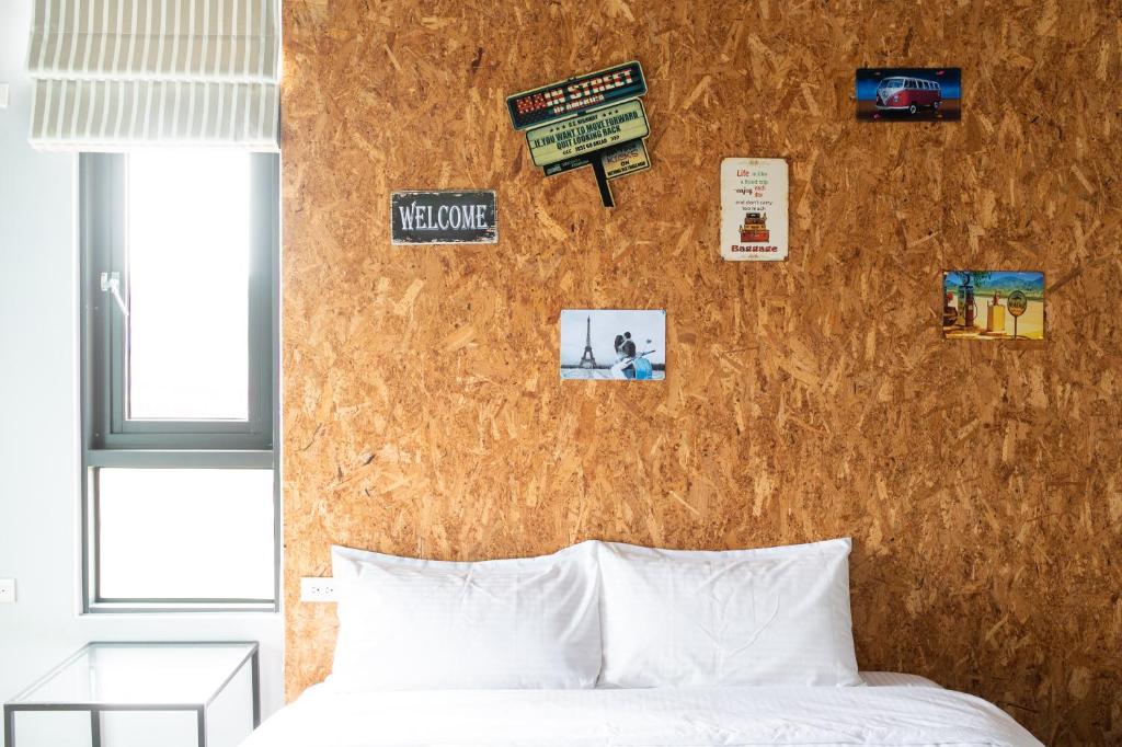 Postel nebo postele na pokoji v ubytování Say Yeah Inn