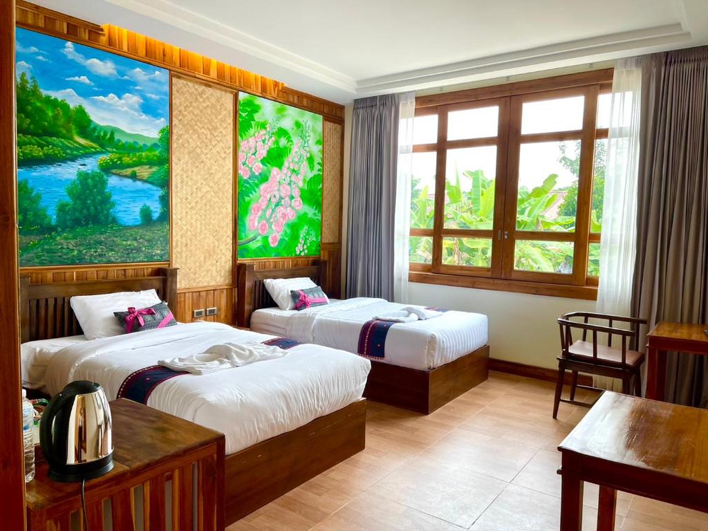 Kum-Chan House Hotel (เฮือนก่ำจันทร์) - Standard-Zweibettzimmer