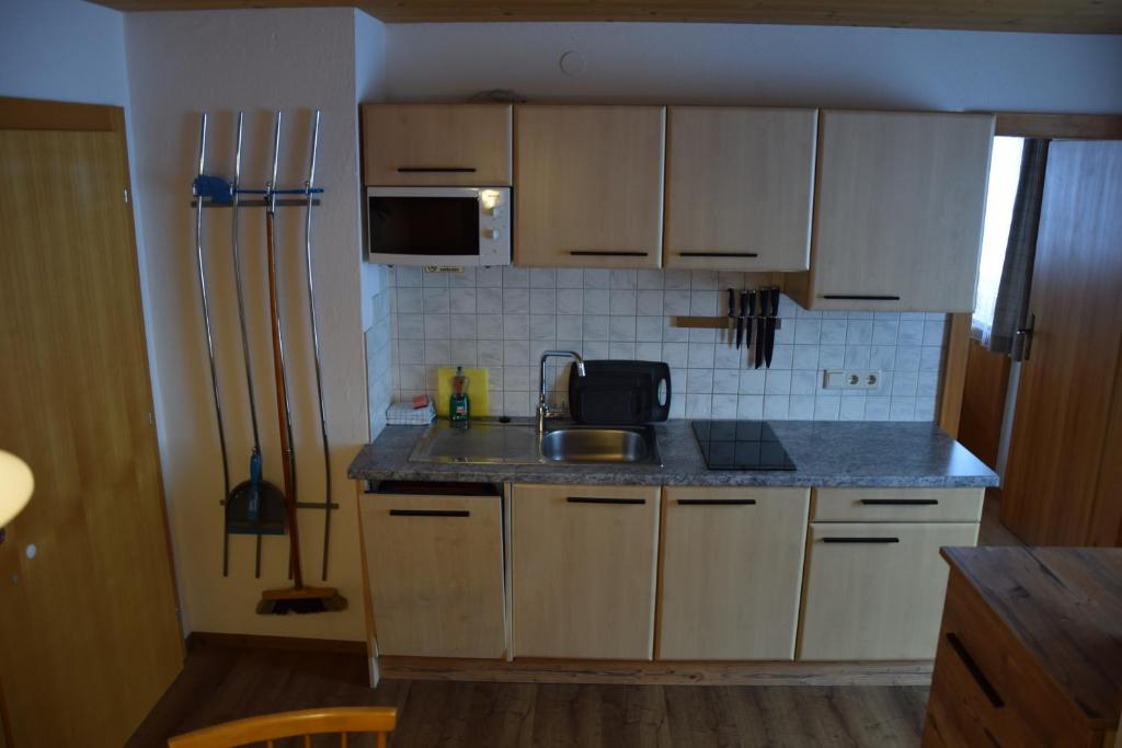 Kuchyň nebo kuchyňský kout v ubytování Haus Weitenstich