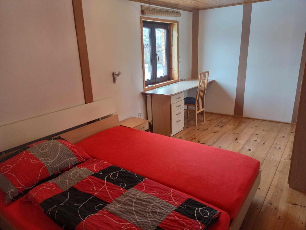 Łóżko lub łóżka w pokoju w obiekcie Pavilon v ráji