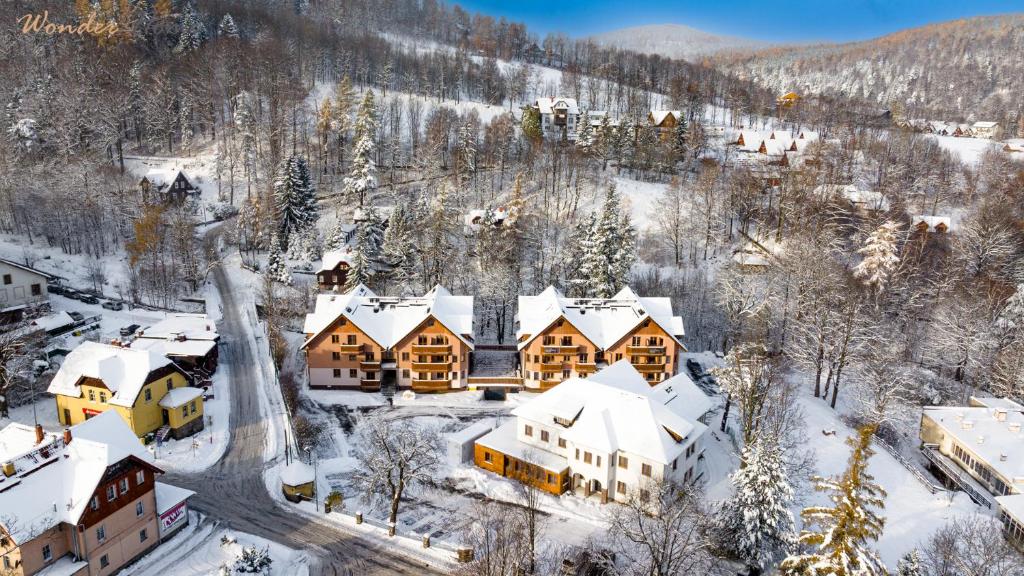 Το Wonder Home - Apartamenty w sercu Karpacza, blisko deptaka i terenów zielonych τον χειμώνα