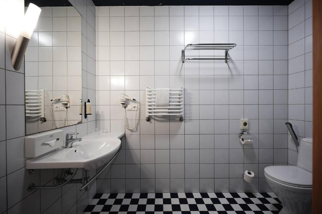 Koupelna v ubytování Hotel Navalis, Klaipėda
