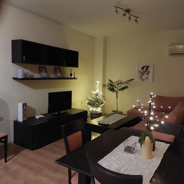 TV a/nebo společenská místnost v ubytování The Terrace Apartment