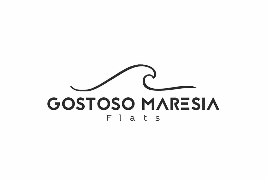 un logo pour costosos marinas flits dans l'établissement Gostoso Maresia Flats, à São Miguel do Gostoso