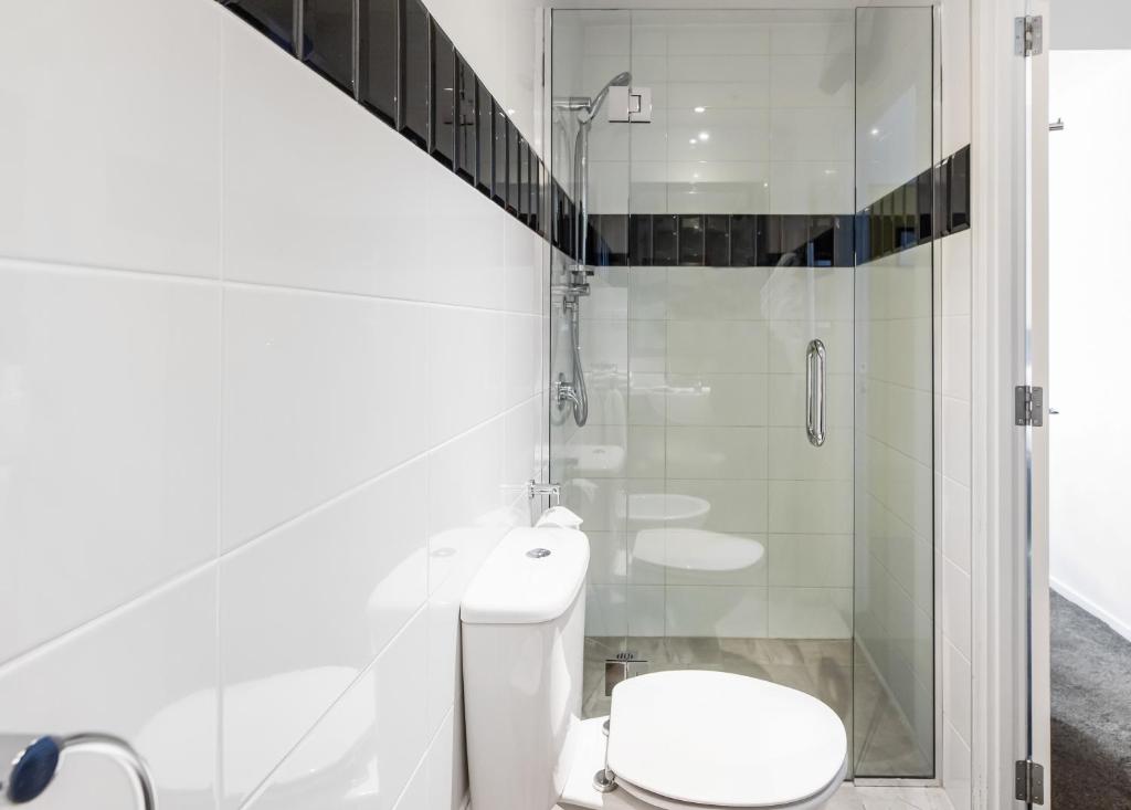Koupelna v ubytování Hotel 115
