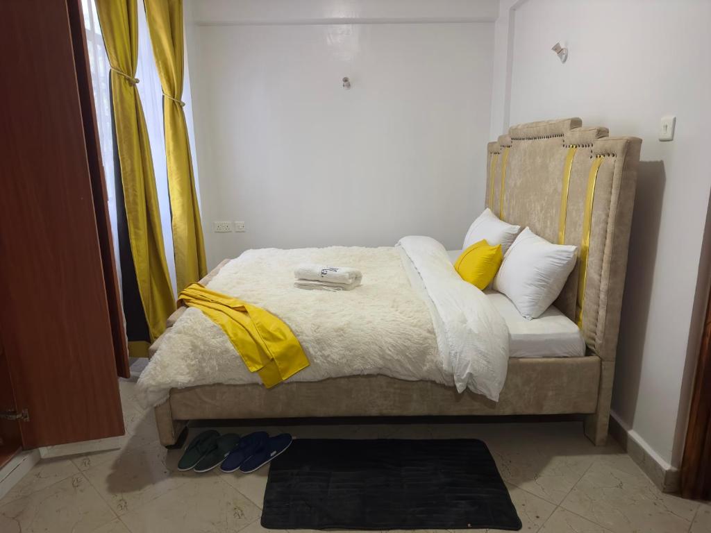 Postel nebo postele na pokoji v ubytování Serene 2 Bedrooms Apartment