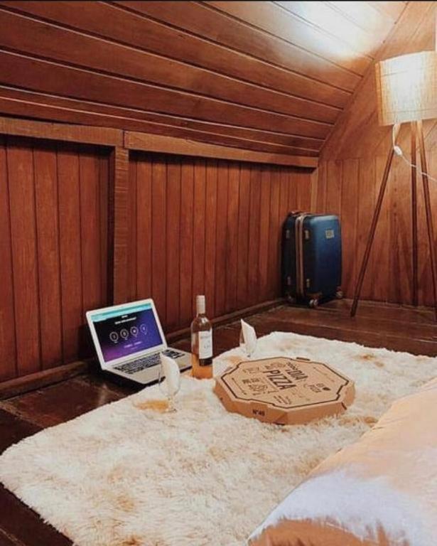 Postel nebo postele na pokoji v ubytování Chez Max Pousada