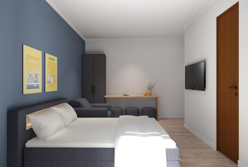 Antares Apartmentsにあるベッド