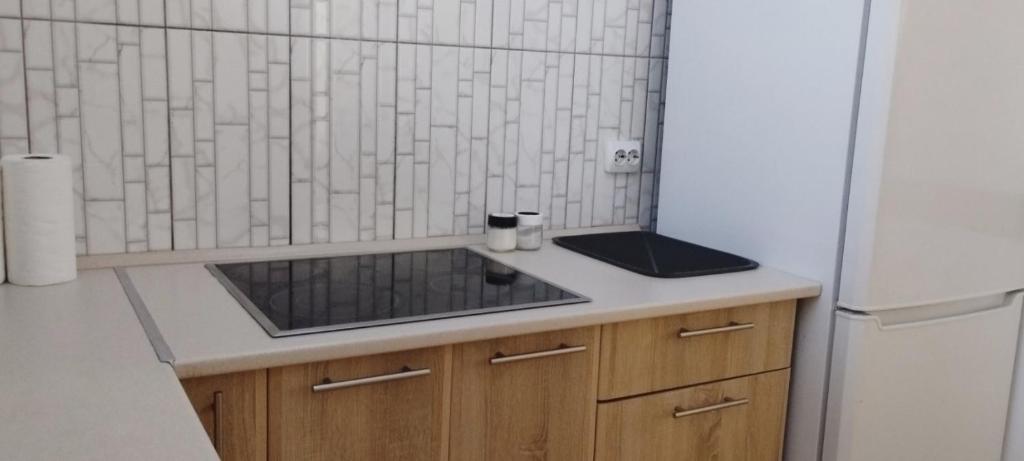 Kuchyň nebo kuchyňský kout v ubytování Domino