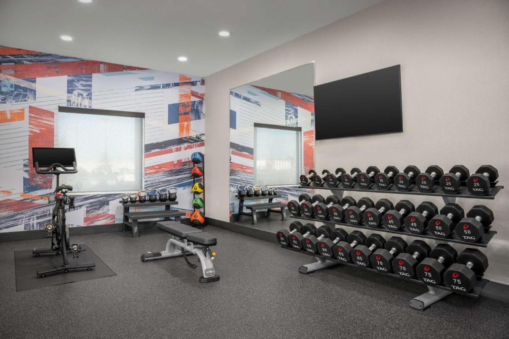Fitness centrum a/nebo fitness zařízení v ubytování Home2 Suites By Hilton Cullman