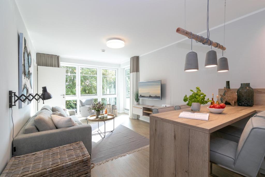 Posezení v ubytování Haffkamp 23 Wohnung 4