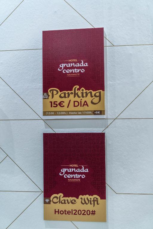 Certifikát, hodnocení, plakát nebo jiný dokument vystavený v ubytování Hotel Granada Centro