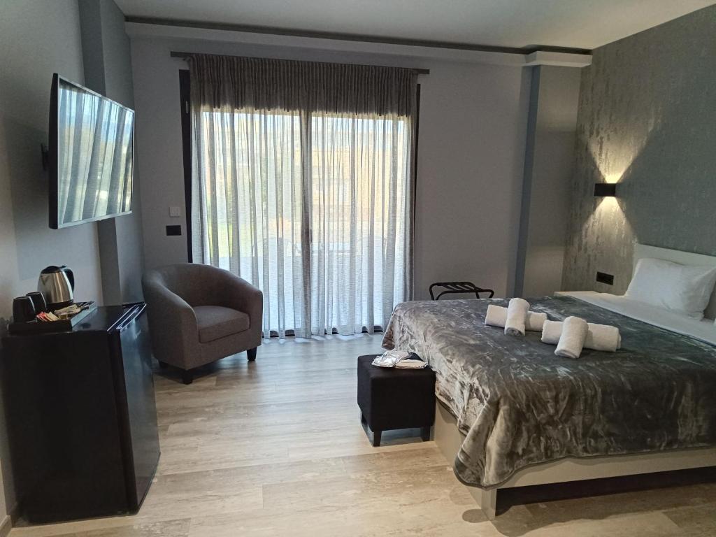 Oikos 9 Rooms and Suites - Habitación Doble De Lujo Con Vista Al Mar Lateral