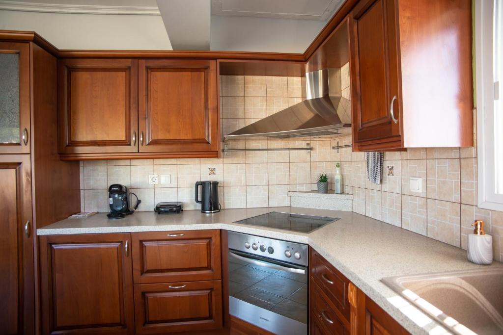 Kuchyň nebo kuchyňský kout v ubytování Irida's house