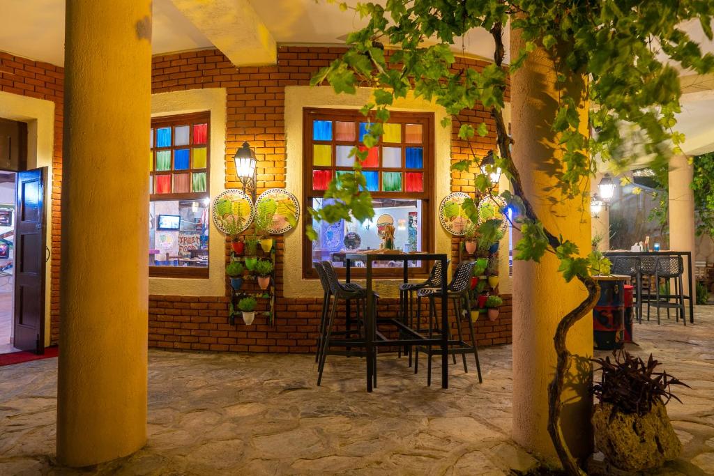 Restaurace v ubytování AQI Pegasos Resort