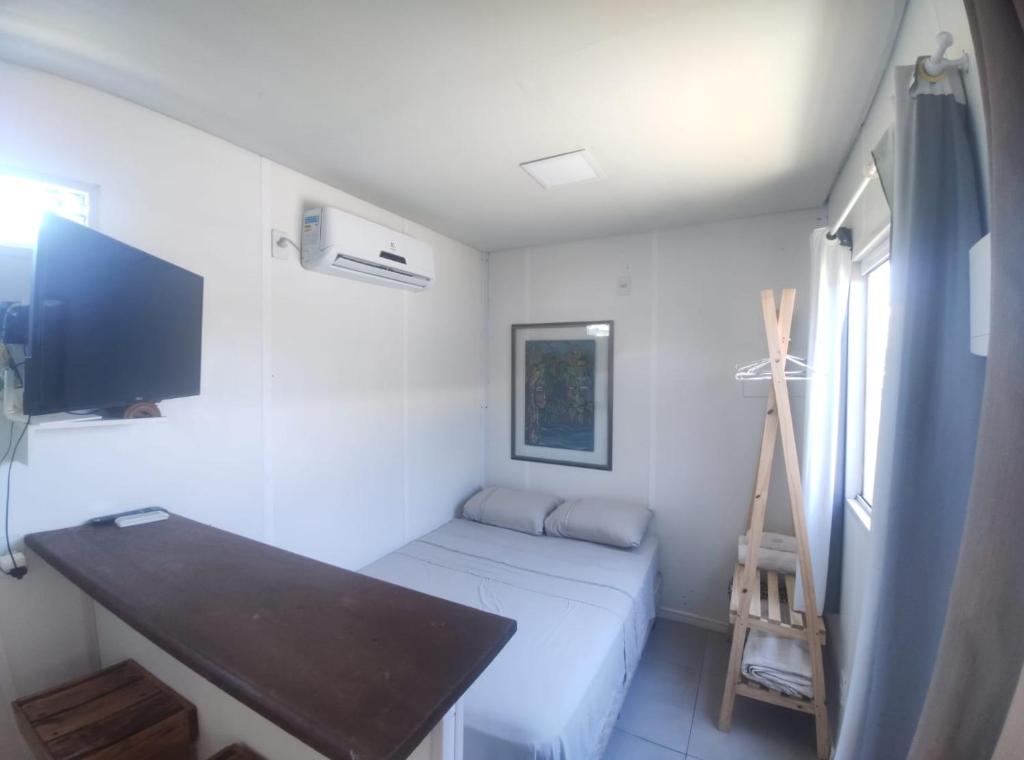 Postel nebo postele na pokoji v ubytování Pousada Beach Box