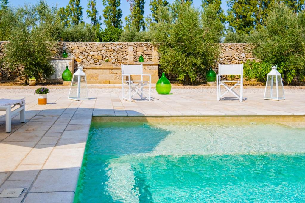 Bazén v ubytování Villa VentoSolare Luxury - Specchia nebo v jeho okolí