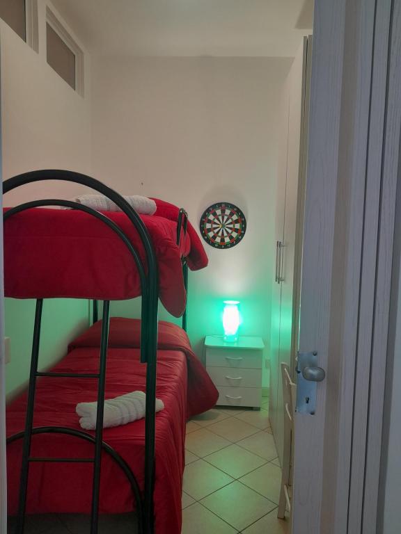 Postel nebo postele na pokoji v ubytování Sotto il Castello