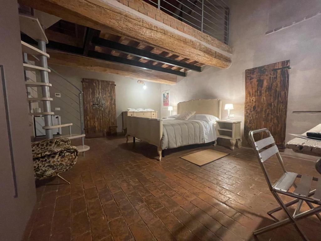 Postel nebo postele na pokoji v ubytování Agriturismo Albero del Latte