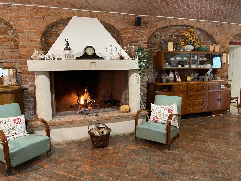 Posezení v ubytování Agriturismo Albero del Latte