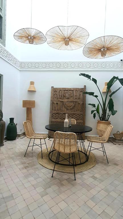 Posezení v ubytování M-17 Riad & Spa